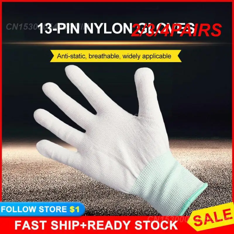 

2/3/4 пары перчатки с покрытием пальцами удобные усовершенствованные антистатические перчатки для электроники рабочие перчатки Esd