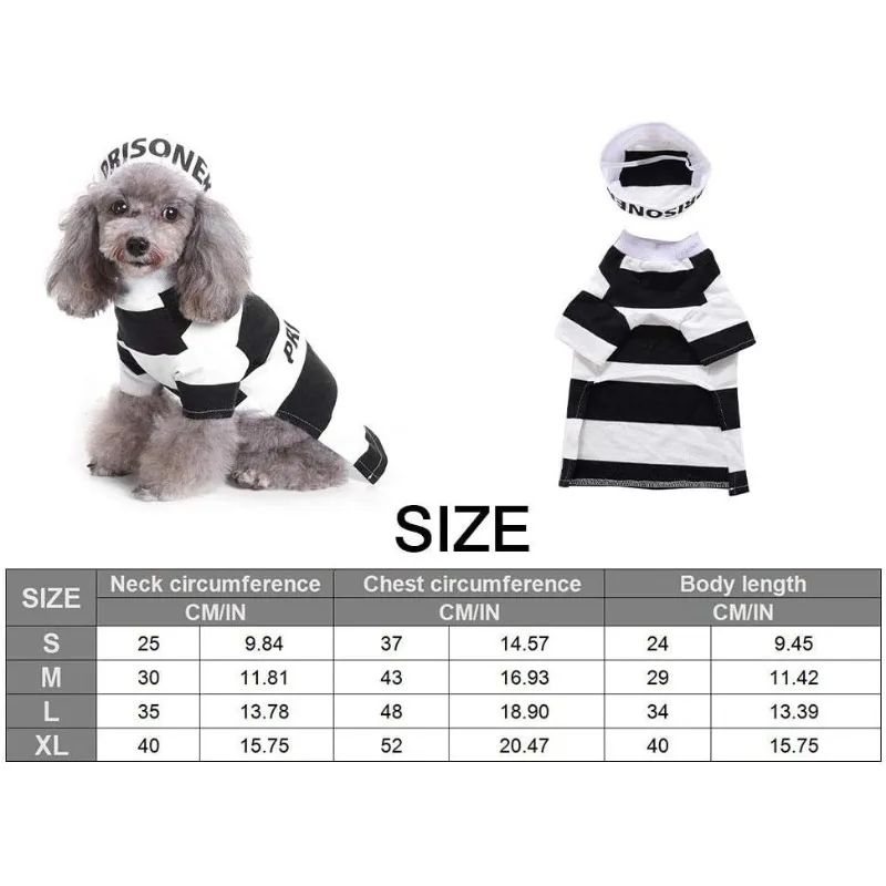 Prisoner Dogs/Cats Costume 5