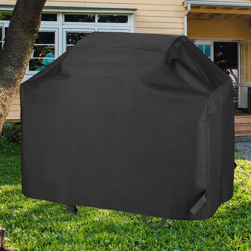 BBQ Grill Cover Waterproof Cover BBQ Accessories Heavy Duty Grill Cover Rain Protective Protective Outdoor Barbecue Waterproof