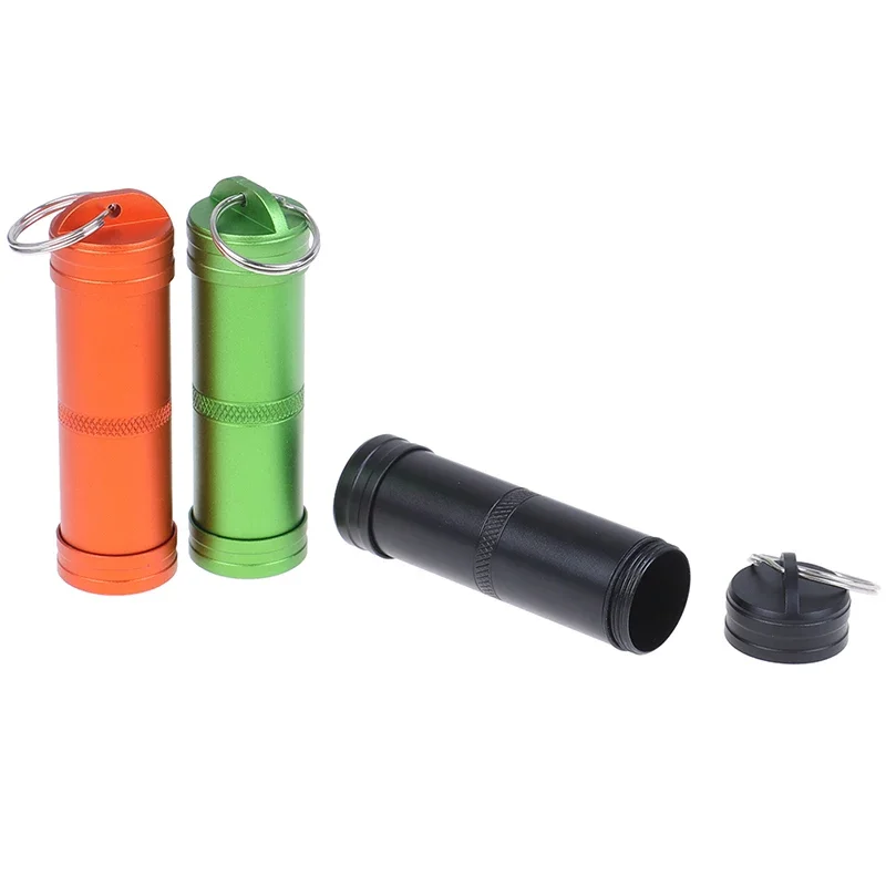 Compact Waterproof Capsule Seal Bottle - Outdoor EDC Survival Pill Box Case