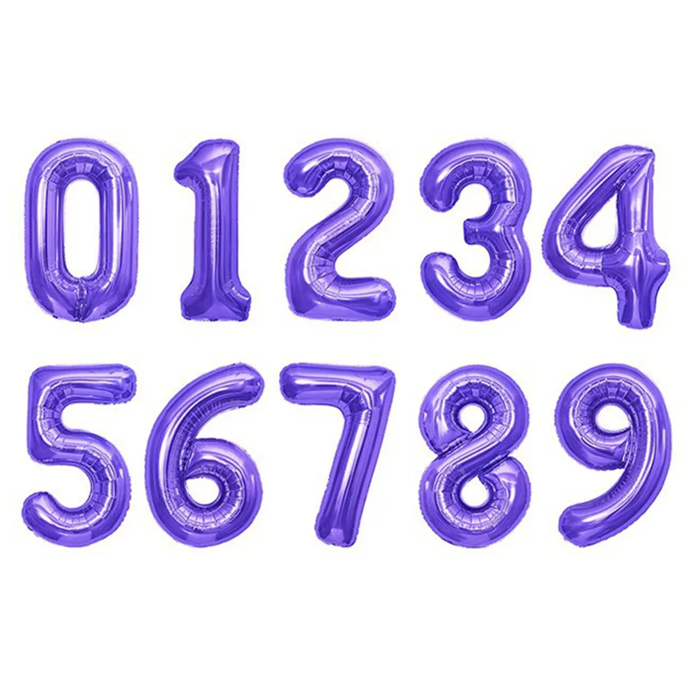 thumbnail image 1 of Globos con números de 32 pulgadas 1 2 3 4 5 6 7 8 Globos de helio con dígitos numéricos para baby shower Fiesta de cumpleaños Decoración para bodas Suministros, 1 of 5