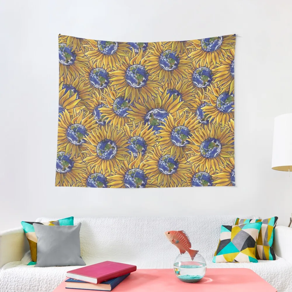 

Sunflower Earth Tapestry Room Decorations Room Decor Korean Style Tapestry