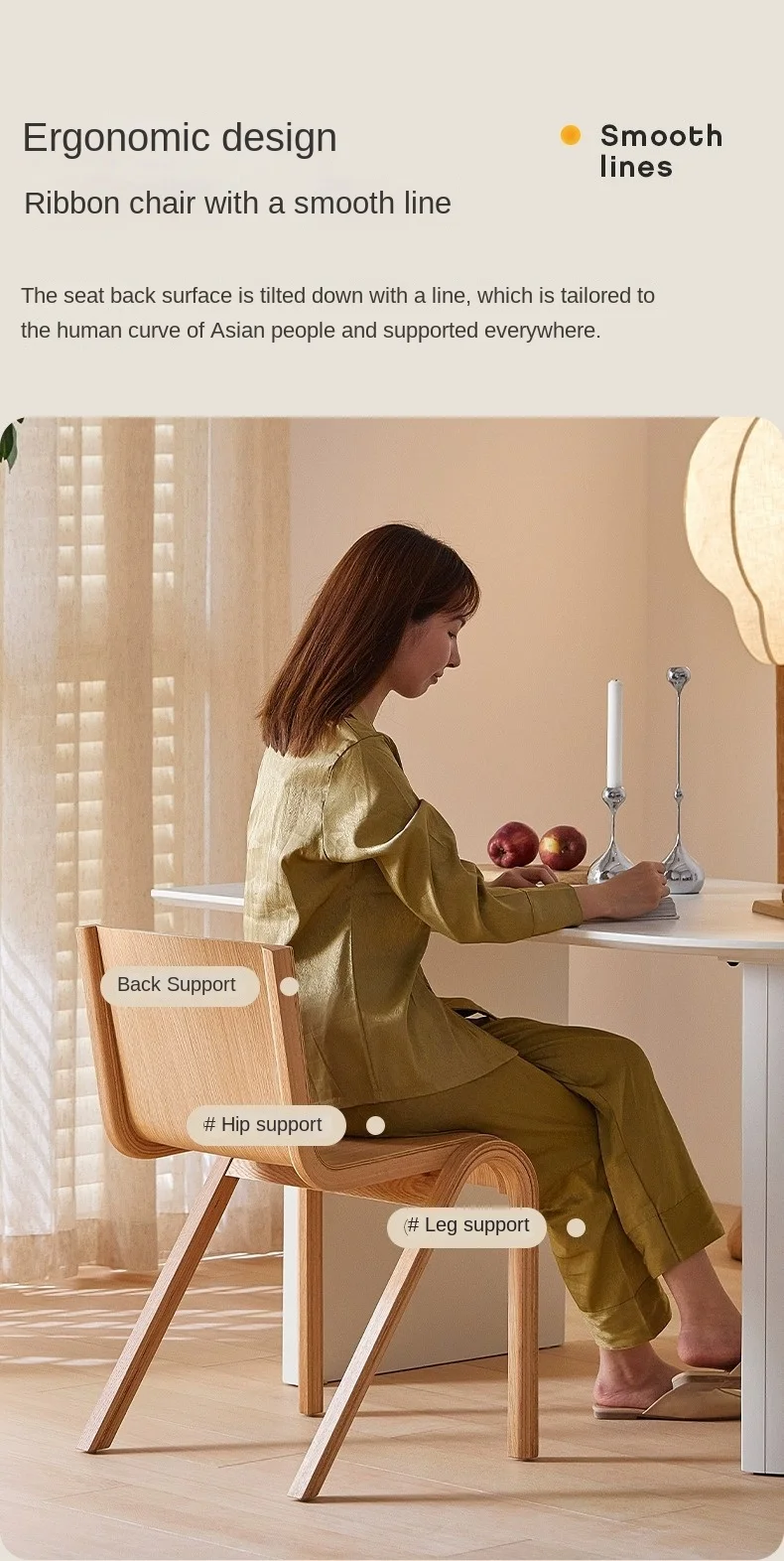 Description Picture 5 of itemMedieval Luxury Home Dining Chairs Modern Minimalist Backrest Chairs Living Room Furniture Nordic Bedrooms Desks Makeup Chairs
