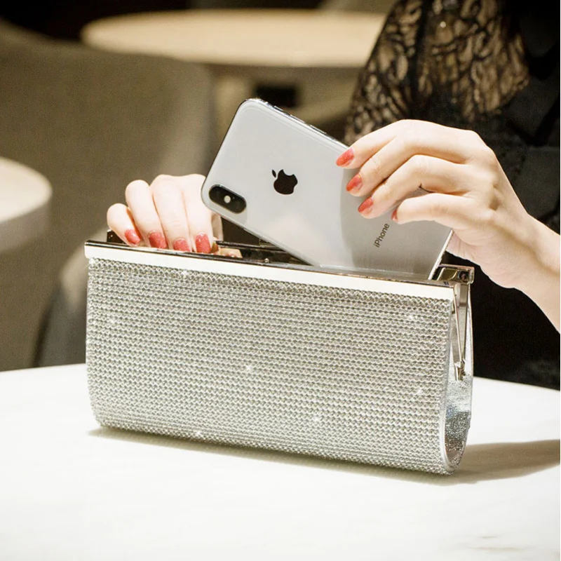 New annual meeting dinner bag banquet ladies clutch evening dress with diamond small bag for women