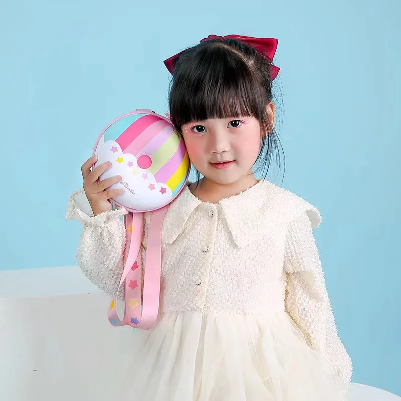 

Kids Mini Purses Bag 2022 Cute Donuts Crossbody Bags for Baby Girls Boys Small Coin Wallet Kids Money Change Purse Toddler Gift