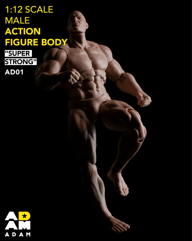 ADAM F001 1/12 SUPER STRONG フィギュア　マッチョ Preorder) ADAM super strong 1/12 male body action figure