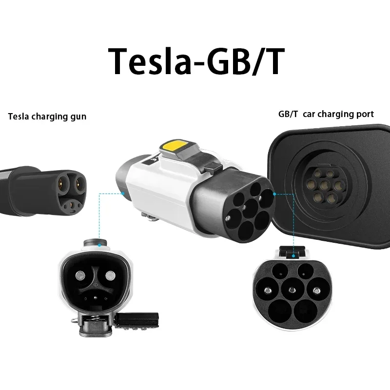 for Tesla To GBT EVSE Adapter EV Adapter 32A 250V Charging Connector Fit with all GBT Standard Cars