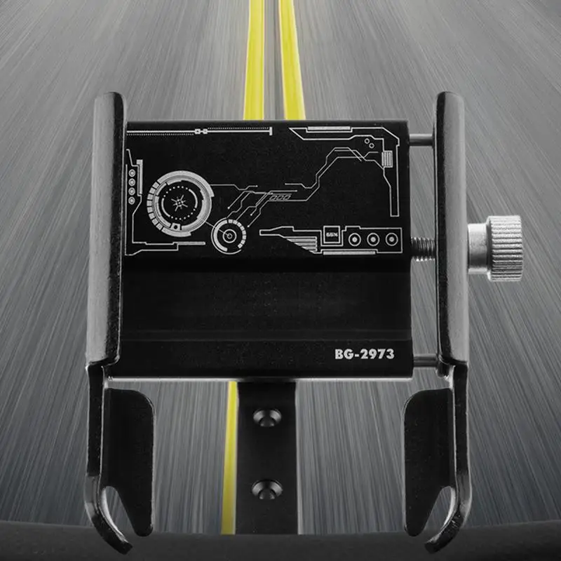 Cycle Phone Holder Mount Stable Aluminum Alloy Cycle Phone Mount Multi-Functional Adjustable Clamp Phone Mount Clamp For