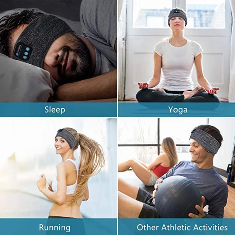 Fone Bluetooth Earphones Sports Sleeping Headband Elastic Wireless Hea –  Sage Design Group