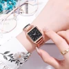Watchs Ladies Noctilucent Digital Watch  Women Square Female Clock Top Brand Luxury Golden Quartz  WristWatc 3