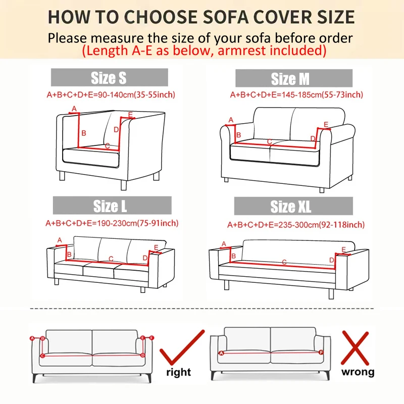 Thick Sofa Cover for Living Room Elastic Jacquard 1/2/3/4 Seater Sofa Cover L-shaped Corner Sofa Cover 2