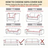 Thick Sofa Cover for Living Room Elastic Jacquard 1/2/3/4 Seater Sofa Cover L-shaped Corner Sofa Cover 2
