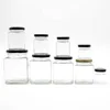 Full Size Capacity Empty Clear Square Glass Jar for Honey Coconut Oil with Airtight Lid MOQ500 Custom Available Inbox Us 4