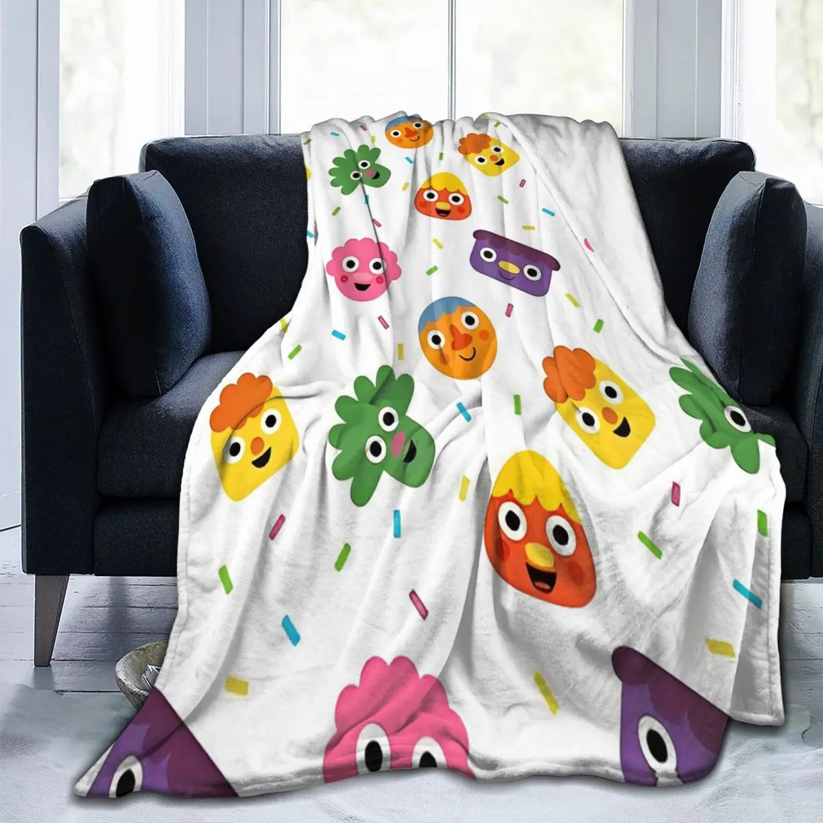 Noodle & Pals Warm Blankets Cartoon Airplane Travel Plush Bedding Throws Fluffy Bedroom Flannel Bedspread Sofa Bed Cover 3