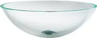 KRAUS Round Crystal Clear Glass Vessel Bathroom Sink, 16 1/2 inch GV-100 2