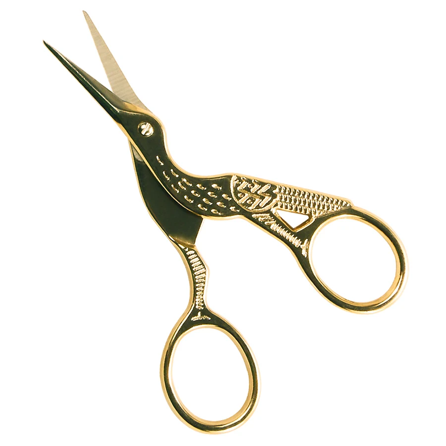 Vintage-Stil Kreuzstich-Stahlschere Goldene Nähschere Handwerk DIY Retro Heimwerkzeug für Maniküre Nagelschneiden – Detail 1