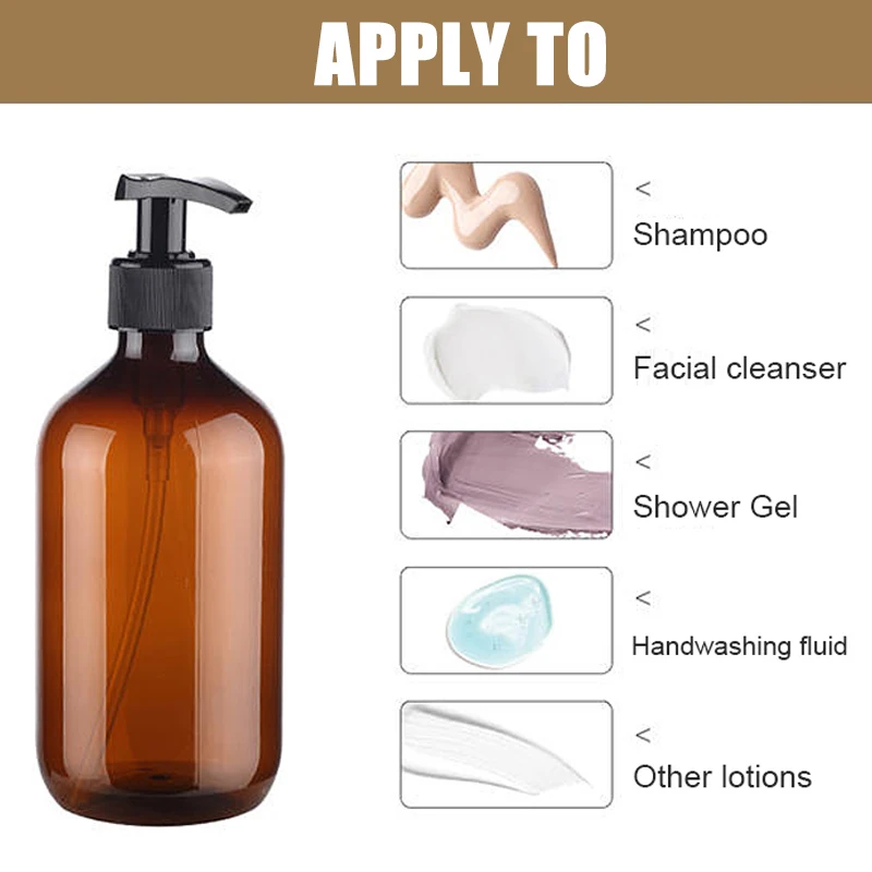 Soap Dispenser Bottles 1/2PCS 300/500ml for Kitchen/Bathroom soap dispenser shampoo dispenser refillable plastic bottles refillable bottle foaming soap dispenser soap dispenser bottle