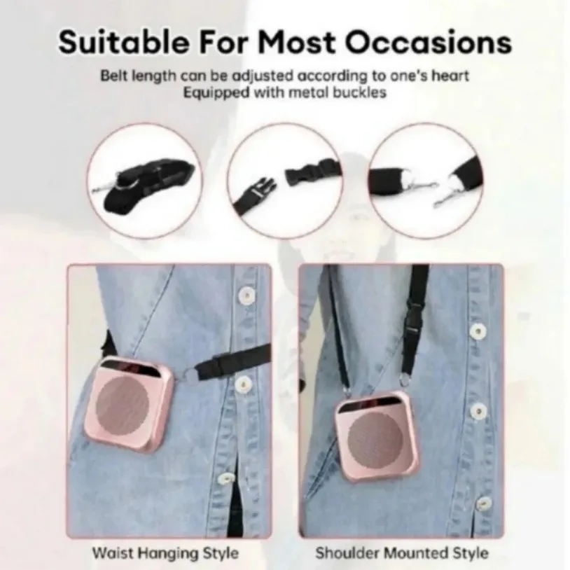 Headworn Amplifier Recorder Mic Speaker Headworn Microphone Loudspeaker Voice Mini Wired Mikrofon Mike Sound Battery Kit Headset