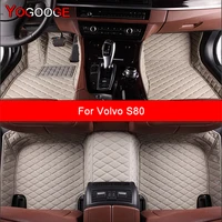 YOGOOGE Custom Car Floor Mats For Volvo S80 Auto Carpets Foot Coche Accessorie 1