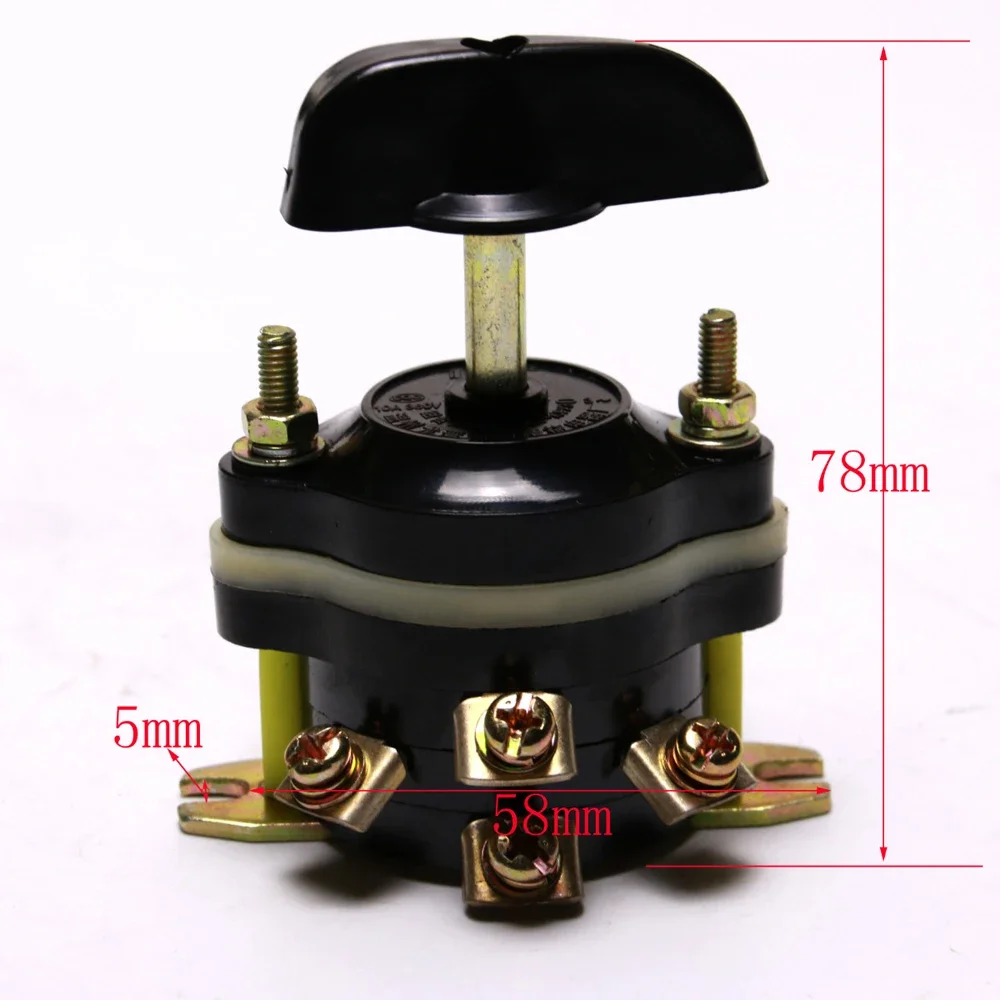 Electric Mini Quad Go Kart Forward Reverse Control Switch Brush Forward Reverse Switch 3 Positions Motor ATV Scooter Bike