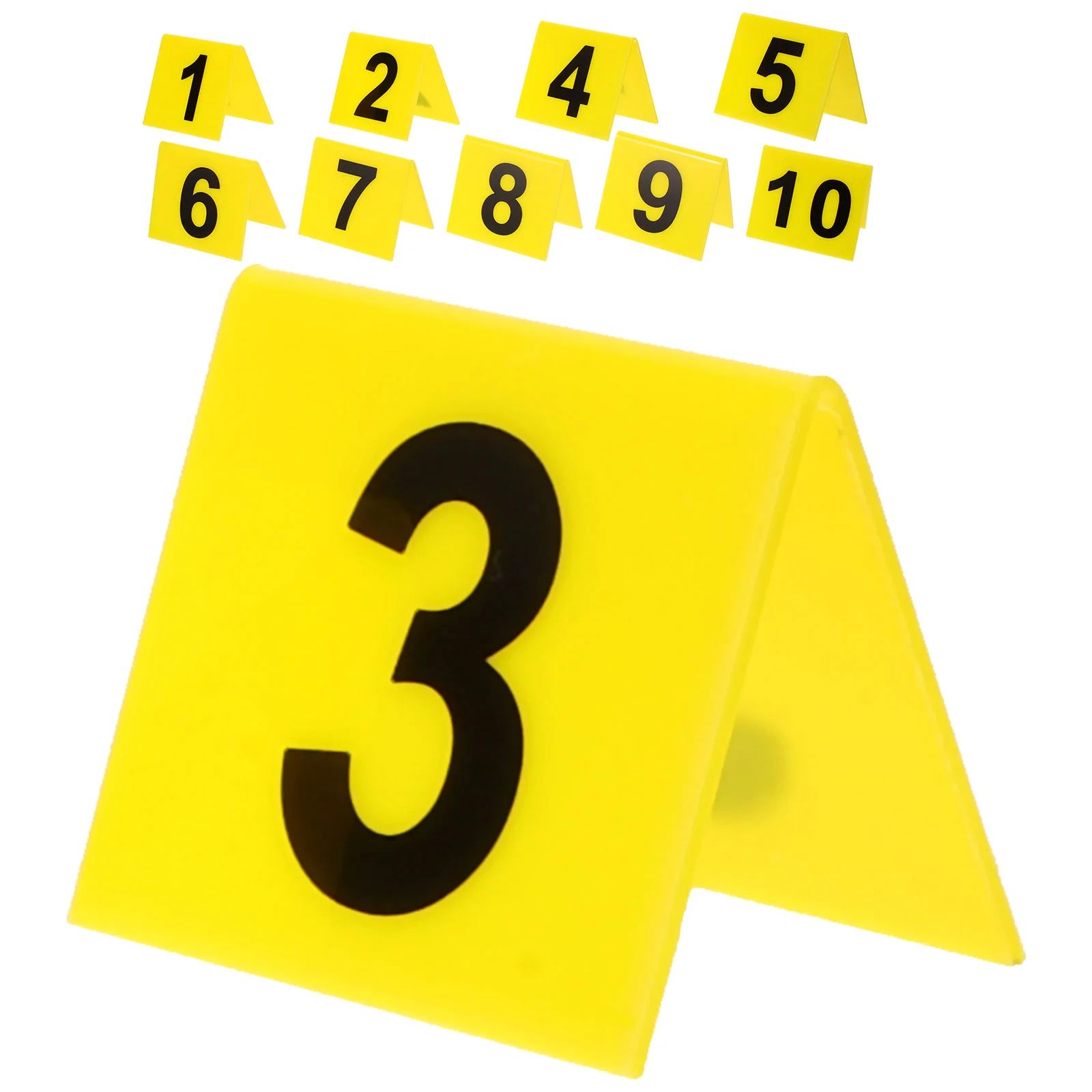 Place Cards Wedding Table Numbers Acrylic Sign Holders Crime Scene Markers Signage Wedding Banquet Restaurant Table Evidence Acrylic Marker Game Crime Scene Markers Double Sided Number Numbers