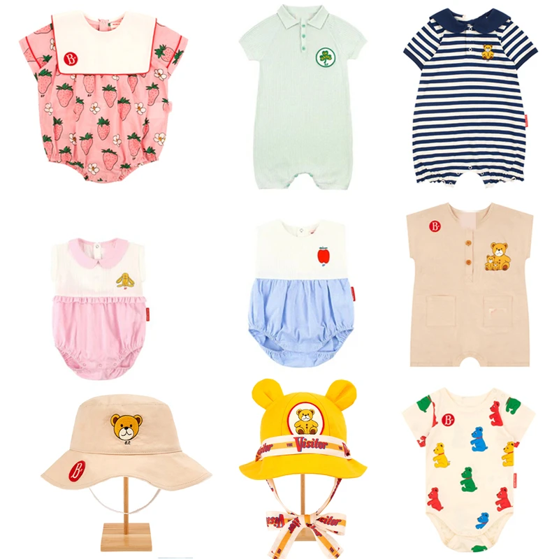 cool baby bodysuits	 Baby Romper Korean Brand 2022 New Summer Baby Boy Clothes Cartoon Jumpsuit Cotton Fashion Newborn Infant Girl Rompers 1-3Y coloured baby bodysuits