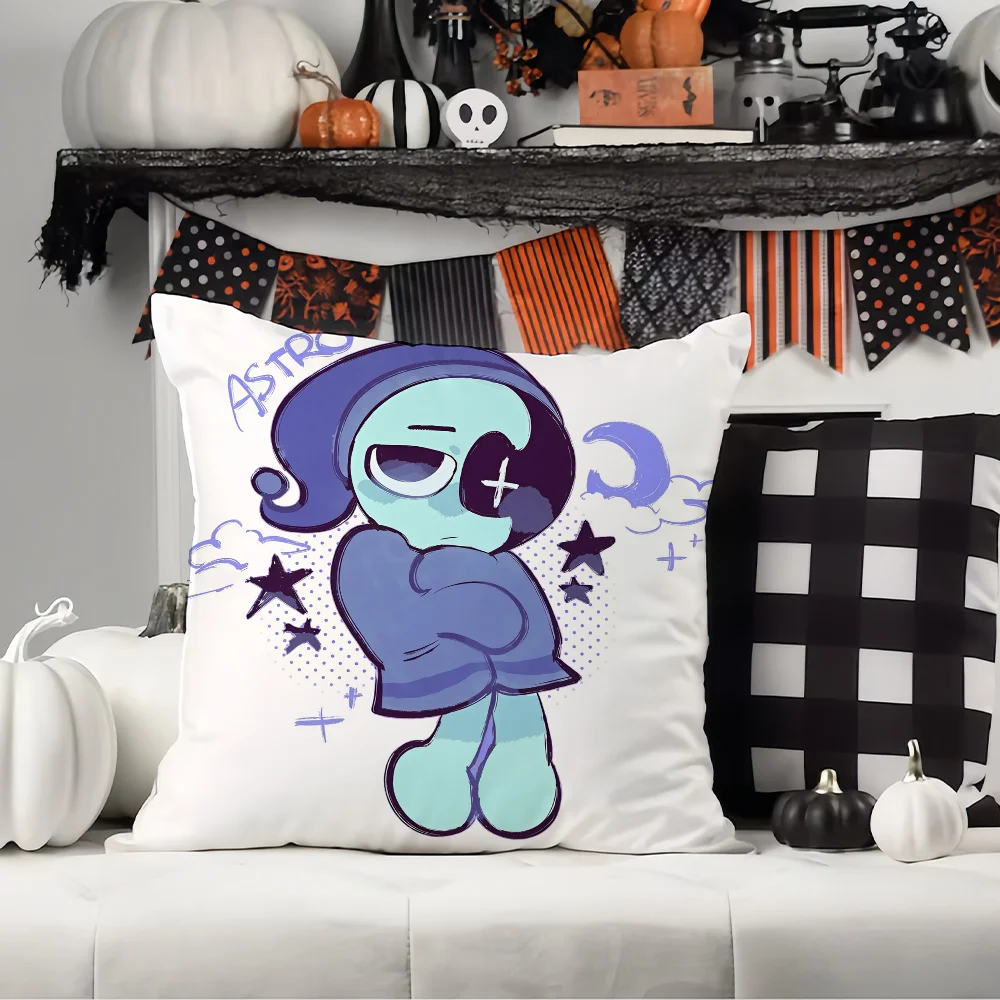 Cartoon süßer D-Dandys W-World Kissenbezug, Bürokissen, geeignet für Sofa, Auto, Schlafzimmer, dekorativer Kissenbezug – Detail 6
