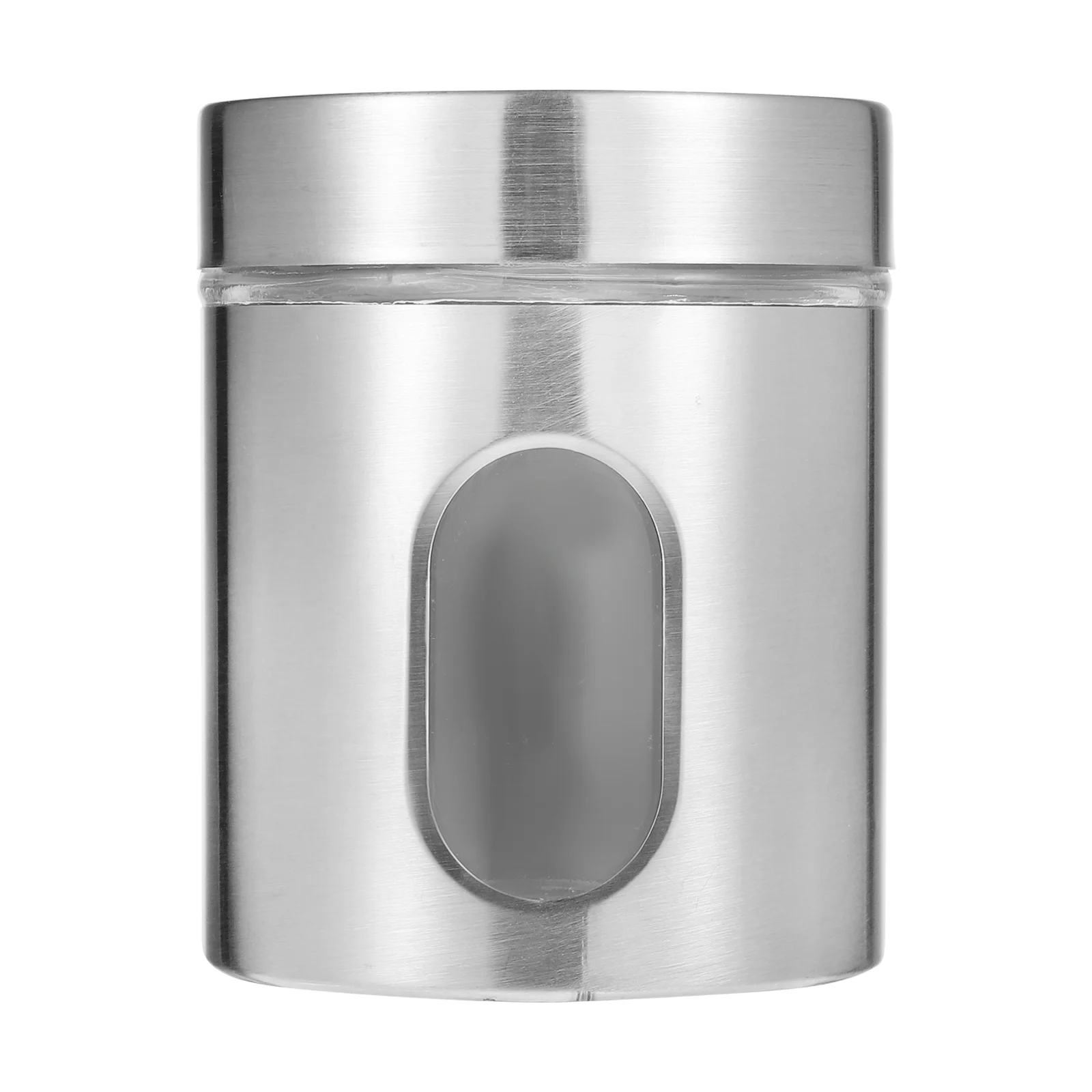 

Stainless Steel Storage Tank Cookie Jar Sealed Rust-proof Organizer Sundries Glass Coffee Holder Kitchen Visual Collection Tea