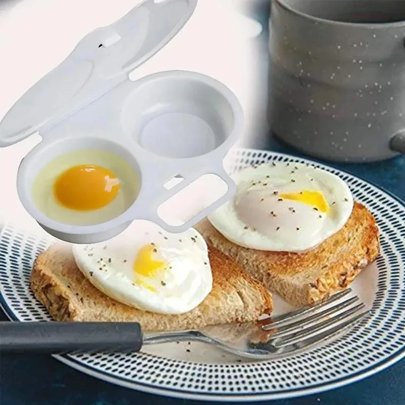 Food Grades Plastic Microwave Cooking Eggs Steamer Kitchen Cooking Mold Egg Poacher Kitchen Gadgets Fried Egg Tool egg poacher silicone egg poacher