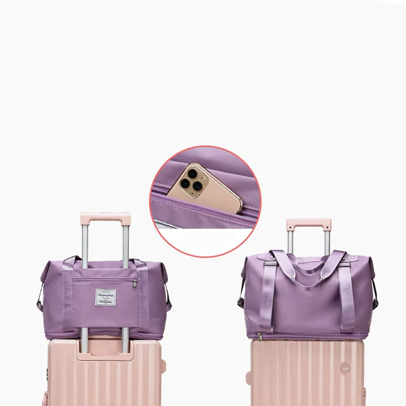 Unisex Fashion Large Travel Cabin Tote Bag Handbag Nylon Waterproof Shoulder Women Weekend Gym Female