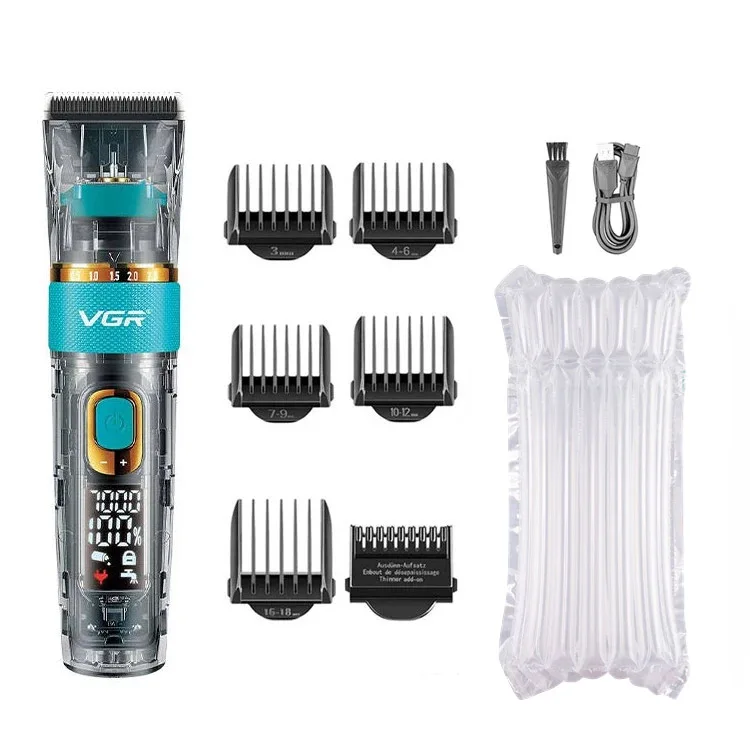 VGR مقص الشعر اللحية الشعر المتقلب المهنية قابل لل...
