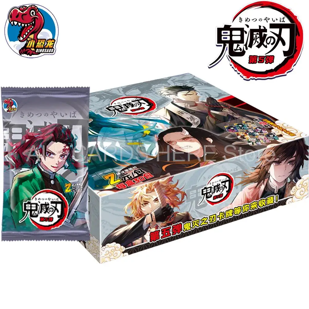 Commerci All'Ingrosso Little Dinosaur Demon Slayer Cards Infinite Train Diamond Rare Card Tanjirou Kamado Nezuko Character Collection Card