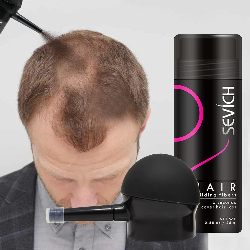 Sevich Hair Fiber+applicator 2pcs/lot Keratin Thickening Spray Hair