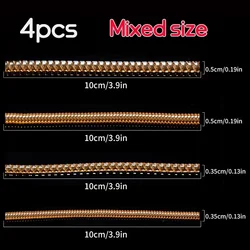 Silicone Ring Size Reducer - Invisible Transparent Tightening Resizer with Spiral Spring Design (B - Mixed - 4pcs)