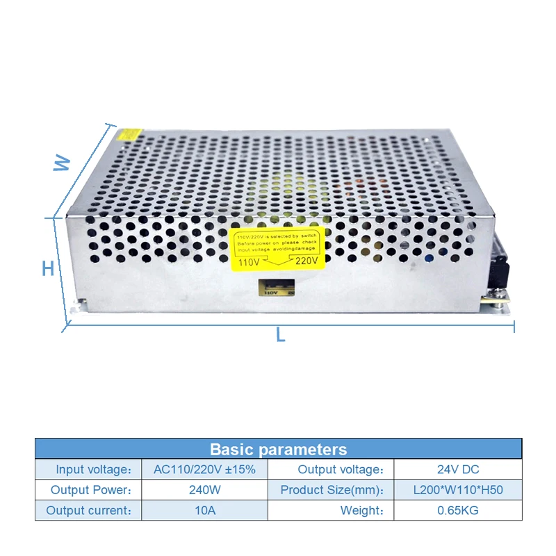 ac para dc 24v 240w 10a comutacao 05