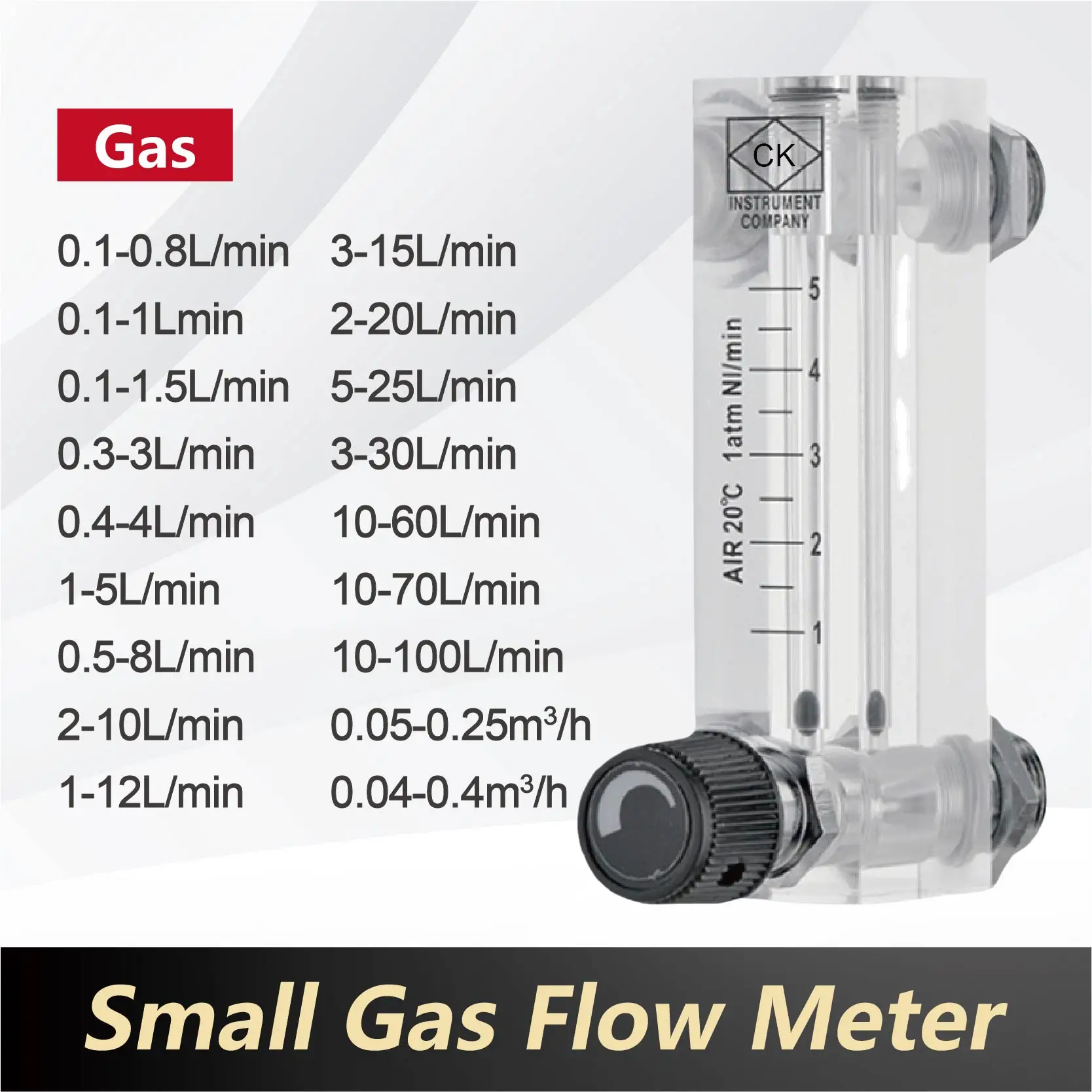 LZM-6T plexiglass float flow meter panel mount low flow gas rotameter industrial acrylic air variable area meter water flow meter digital turbine flow meter turbine flow meter