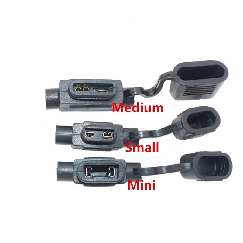 Car Fuse Kit Blade Fuses Car Fuse Holder Fuse Holder Car Fuses Fuse Adapter Holder Waterproof 32V Mini Small Medium Auto Fuse Holder 18/16/14/12/10AWG and Car Blade Fuse 2A 3A 5A 7.5A 10A 15A 20A 25A 30A 35A 40A