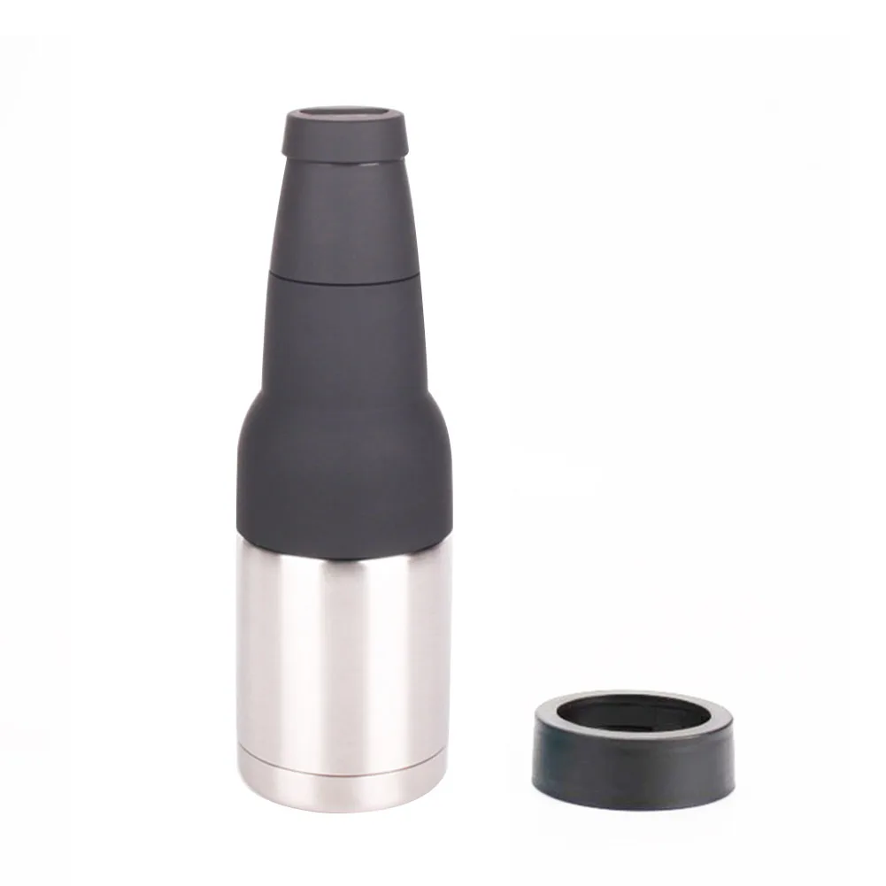 12oz Drink Can Bottle Holder 3in1 Stainless Steel Beer Tank with Opener Double Wall Vacuum Insulated Bottle for Beer Can Cooler