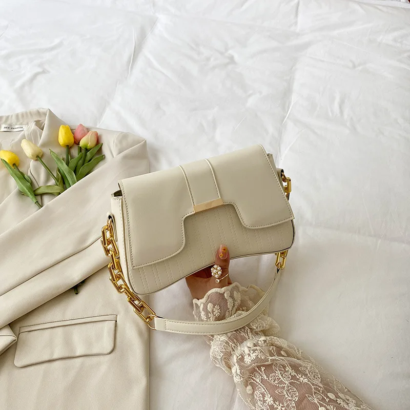 الاكريليك سلسلة حقيبة الكتف للنساء ، حقائب السيدات ، عادية ، الصلبة ، بولي Leather الجلود ، أكياس تحت الإبط ، الاستخدام اليومي ، والأزياء