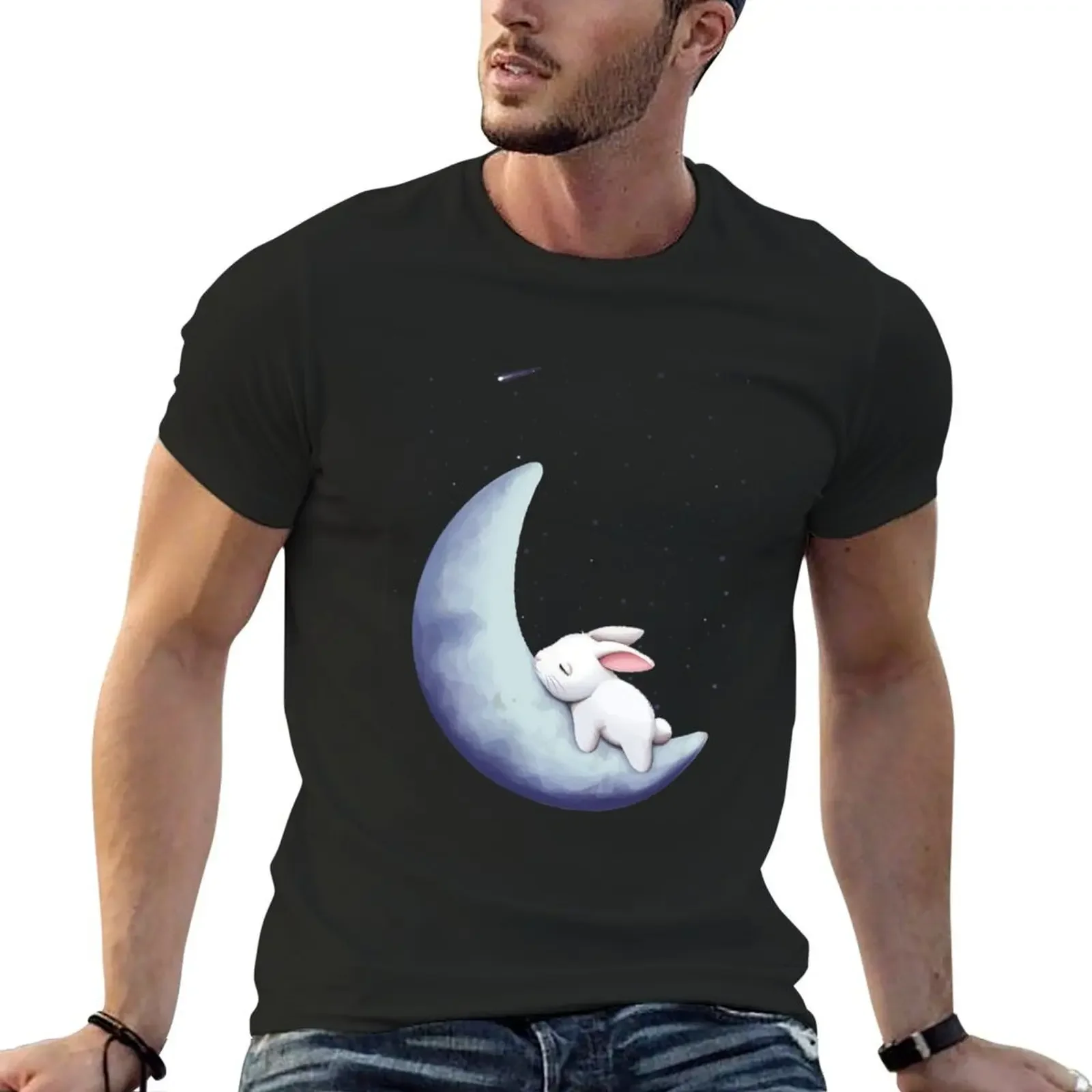 

Moon T-shirt customs design your own heavyweights oversized t shirts for men