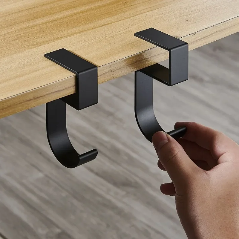 5 Shaped Table Edge Hook Student Desk Side Hanging Bag Removable Office Handbag Holders Table Hooks Office Desk Organizer bag hook desk storage hook