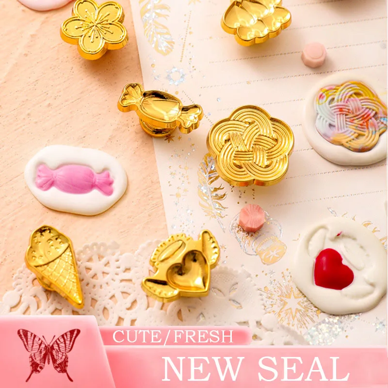

Fire Paint Stamp Wax Seal Embossed Grips Wedding Decoration Invitations Postal DIY Scrapbooking Flower Stamps New 2022 Fresh