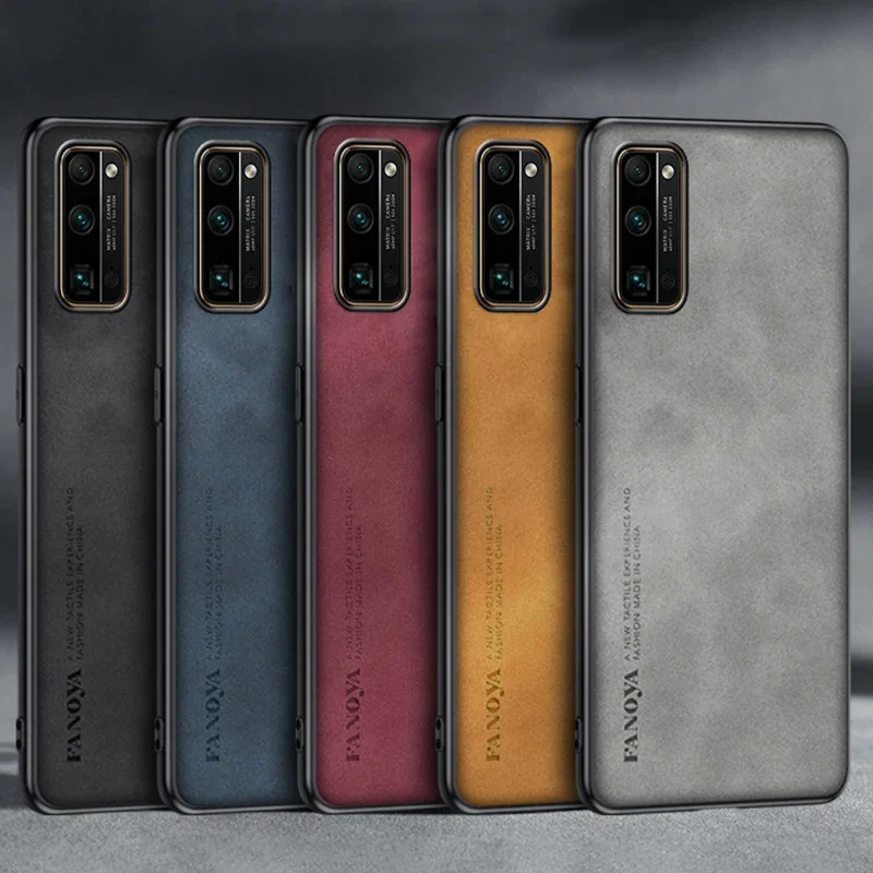 Premium Matte PU Leather Phone Case - Elegant Protection Cover