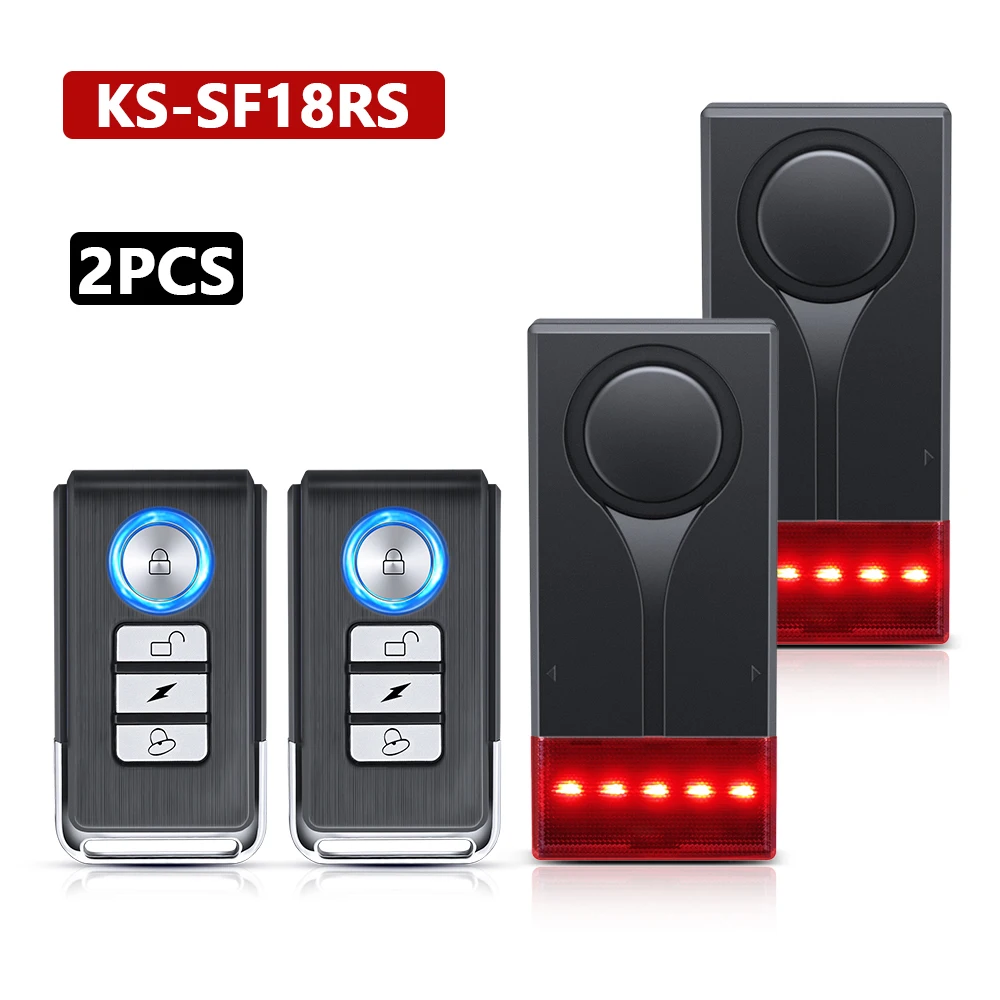 Enhanced Wireless Anti-Theft Vibration Alarm with Sound and Light for Bikes and Motorcycles