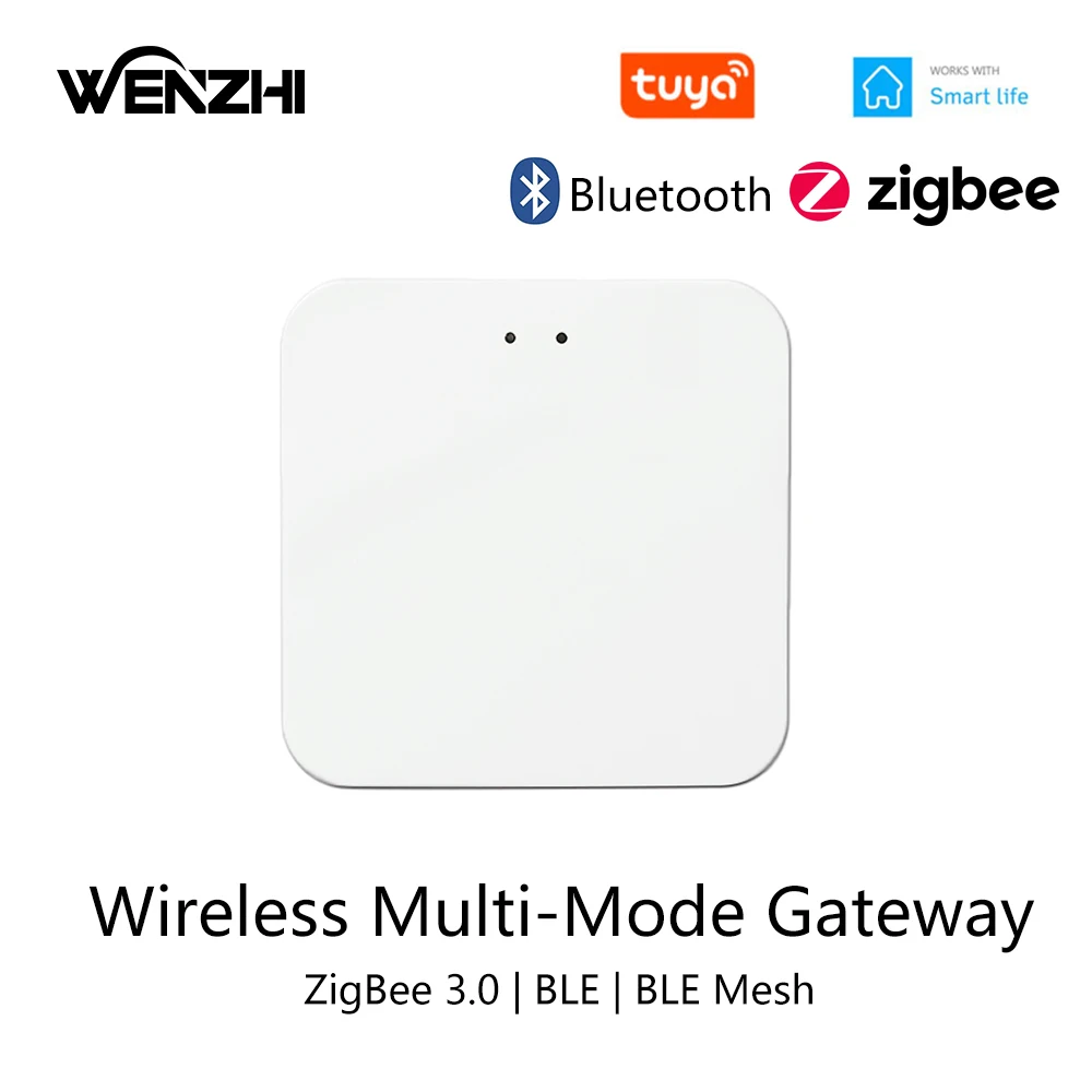 Беспроводной шлюз Tuya Zigbee 3,0 с Bluetooth Ble сетчатый хаб мост Автоматизация дистанционное управление Smart Life Alexa Google Home Assistant мост шлюз zigbee tuya проводной беспроводной умный концентратор дистанционное управление через приложение smart life совместим с alexa google home assistant