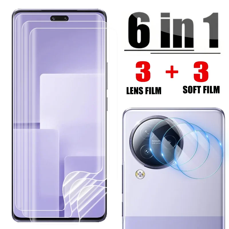 

Гидрогелевая пленка для Xiaomi Civi 3, защита экрана, закаленное стекло для объектива задней камеры, защитная пленка против царапин