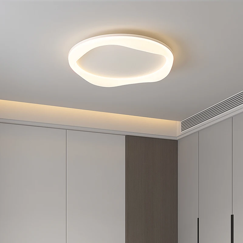 Lámpara creativa para dormitorio principal, luces de techo de nube inteligentes modernas simples, lámpara nórdica de crema para el hogar, lámpara de sala de estar para niños