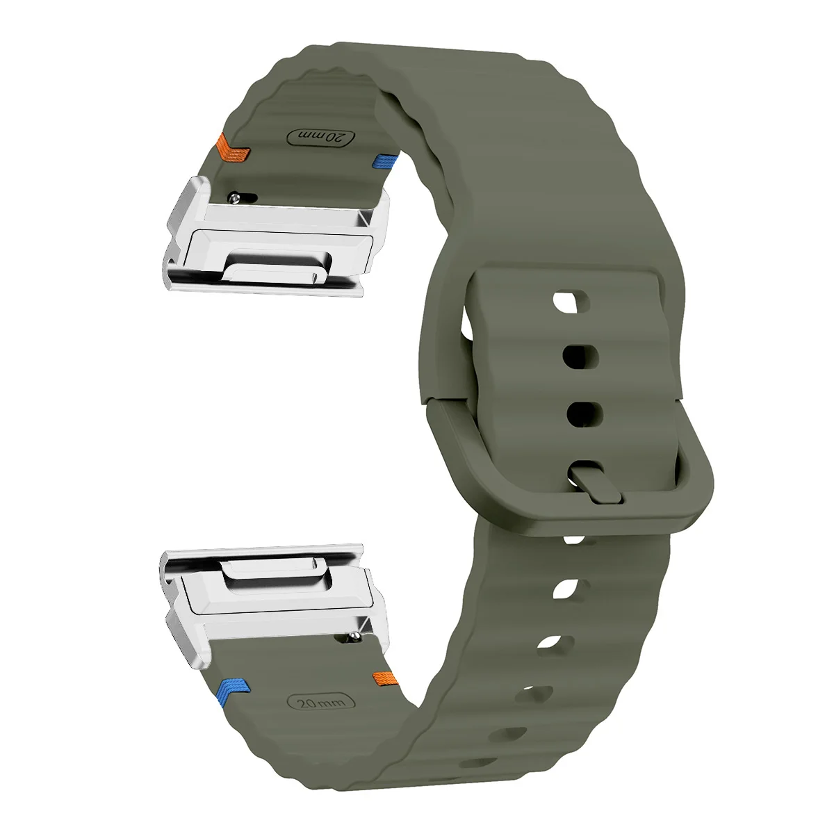 Versatile Silicone Smartwatch Strap, QuickFit Adjustment, Multiple Sizes