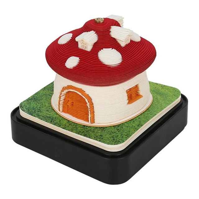 Atlodas TimePiece Calendar, 2024 Desk Calendar With LED Lights, 3D Memo Pad  3D Art Calendar Gift (Red Mushroom house) - Yahoo Shopping