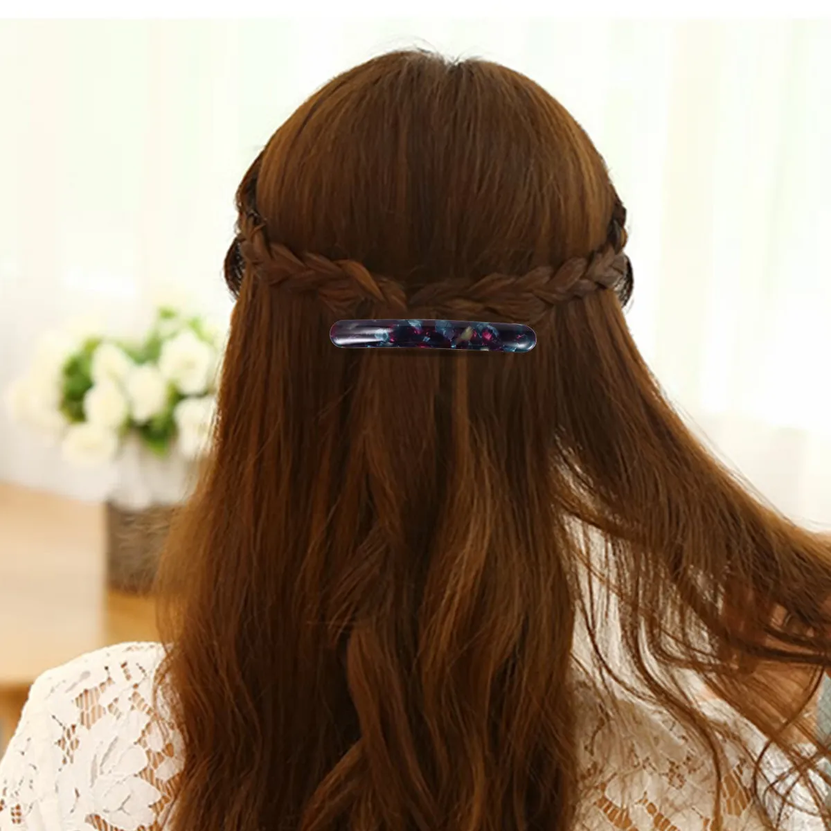 3Pcs 아세테이트 머리핀 세련된 미끄럼 방지 헤어 클립 헤어 액세서리 여성 웨딩 파티 바레트 아세테이트 머리핀